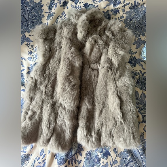 Adrienne Landau Rabbit Fur Vest - Picture 4 of 5